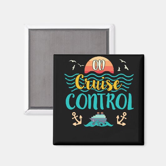 Op cruise control Summer Vacking Travel Magneet (Voorkant / Achterkant)