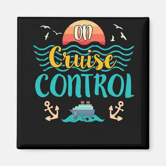 Op cruise control Summer Vacking Travel Magneet (Voorkant)