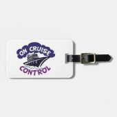 Op Cruise Control Vakantie Schip Bagage Bagagelabel (Voorkant horizontaal)