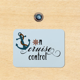 Op Cruise Controle Hut Grappige Cabinedeur Magneet
