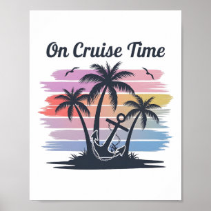 Op Cruise Tijd Cruise Squad Vakantie Vrienden Fami Poster