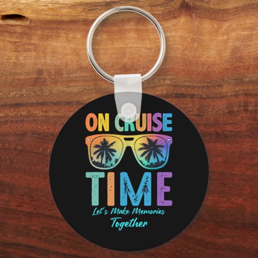 Op Cruise Time Familie Bahama's Alaska Cruise Vaka Sleutelhanger (Voorkant)