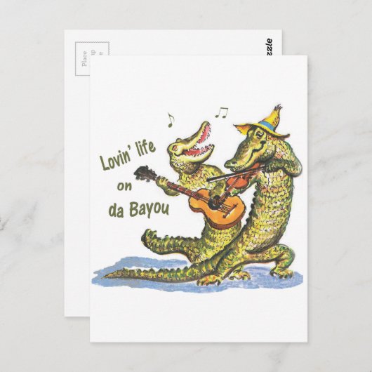 Op da Bayou Briefkaart (Voorkant / Achterkant)