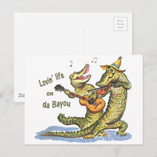 Op da Bayou Briefkaart (Voorkant / Achterkant)