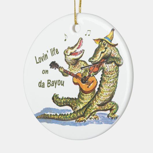 Op da Bayou Keramisch Ornament (Links)
