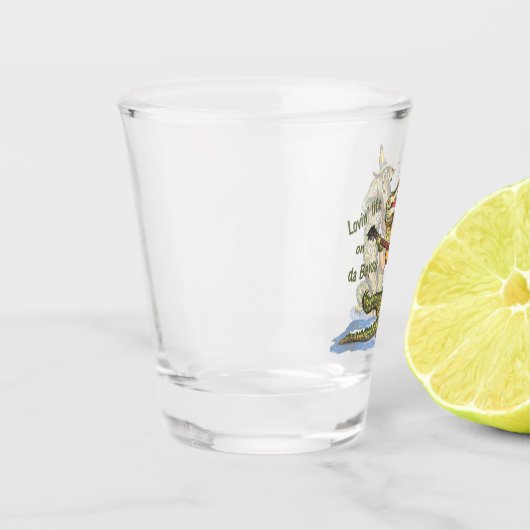 Op da Bayou Shot Glas (Links)