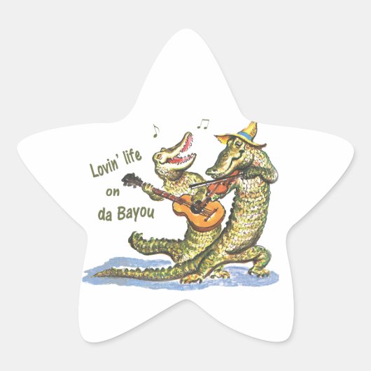 Op da Bayou Ster Sticker (Voorkant)