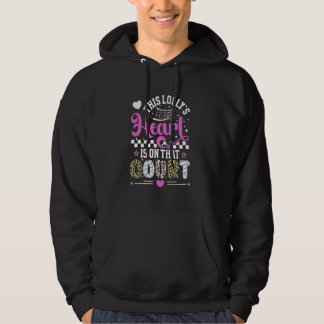 Op dat veld volleybal lolly van een volleybal spel hoodie