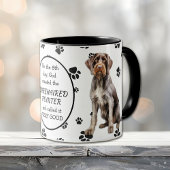 Op de 8e dag Creëer God Wirehaired Pointer Dogs Mok