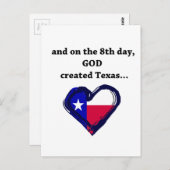Op de 8e dag creëerde God Texas Briefkaart (Voorkant / Achterkant)