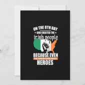 op de 8e dag schiep god de iren omdat feestdagenkaart (Voorkant)