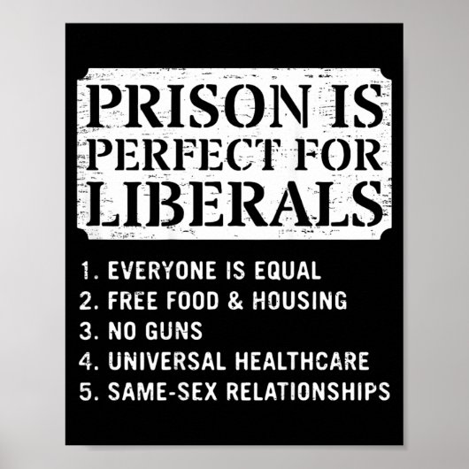 Op de achterkant is de gevangenis perfect voor lib poster (Voorkant)