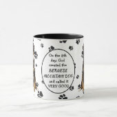 Op de achtste dag Creëer God Berner Berghonden Mok (Midden)