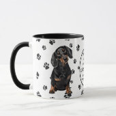 Op de achtste dag Creëer God Dachshunds Mok (Links)