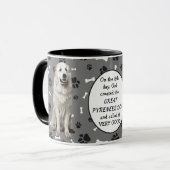 Op de achtste dag Creëer God Grote Pyreneeënhonden Mok (Voorkant links)