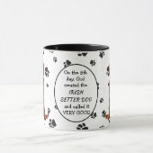 Op de achtste dag Creëer God Irish Setter Dogs Mok (Midden)