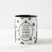Op de achtste dag Creëer God Yorkies Mok (Midden)