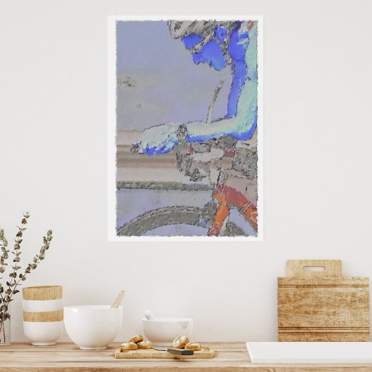 Op de Aero-Bars-schildering Poster (Keuken)