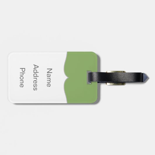 Op de andere manier kijken bagagelabel (Achterkant horizontaal)