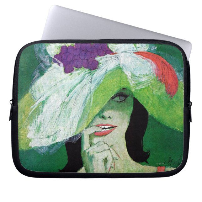 Op de andere manier kijken laptop sleeve (Voorkant)