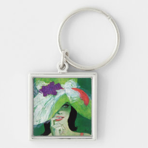 Op de andere manier kijken sleutelhanger