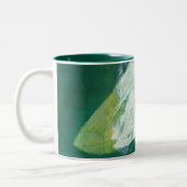 Op de andere manier kijken tweekleurige koffiemok (Links)