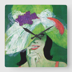 Op de andere weg vierkante klok