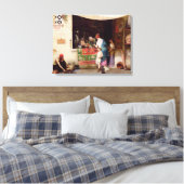 Op de Antiquarian 1880 Canvas Afdruk (Insitu (Slaapkamer))