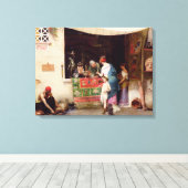 Op de Antiquarian 1880 Canvas Afdruk (Insitu (Houten vloer))