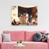 Op de Antiquarian 1880 Canvas Afdruk (Insitu (Woonkamer))