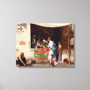 Op de Antiquarian 1880 Canvas Afdruk