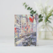 Op de Avenue van 34th Street door Childe Hassam Briefkaart (Staand voorkant)