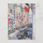 Op de Avenue van 34th Street, mei 1917 door Hassam Briefkaart (Voorkant)