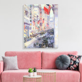 Op de Avenue van 34th Street, mei 1917 door Hassam Canvas Afdruk (Insitu (Woonkamer))