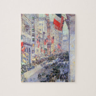 Op de Avenue van 34th Street, mei 1917 door Hassam Legpuzzel