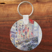 Op de Avenue van 34th Street, mei 1917 door Hassam Sleutelhanger (Voorkant)