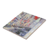 Op de Avenue van 34th Street, mei 1917 door Hassam Tegeltje (Zijkant)