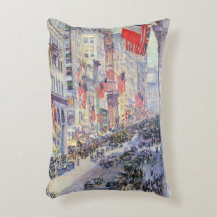 Op de Avenue vanaf 34th Street door Childe Hassam Accent Kussen
