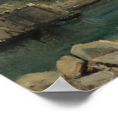 Op de baai van Napels - Fleury Fine Art Poster (Hoek)