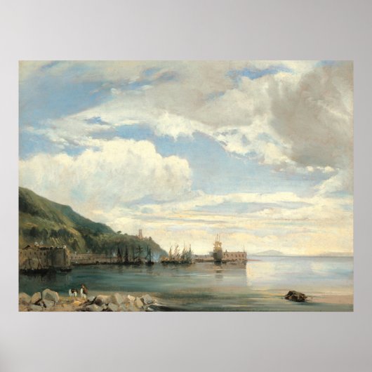 Op de baai van Napels - Fleury Fine Art Poster (Voorkant)