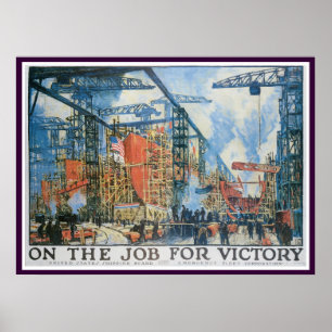 Op de baan voor de overwinning! poster