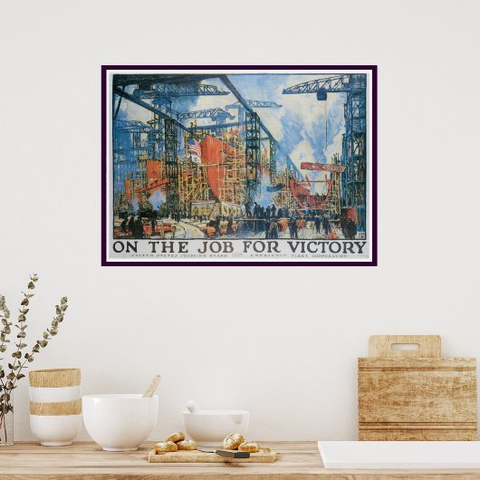 Op de baan voor de overwinning! poster (Keuken)