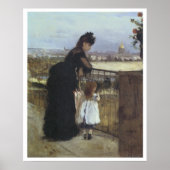 Op de Balcony, 1871-72 Berthe Morisot Poster (Voorkant)