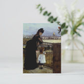 Op de balkon van Berthe Morisot Briefkaart (Staand voorkant)