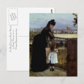 Op de balkon van Berthe Morisot Briefkaart (Voorkant / Achterkant)