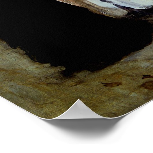 Op de balkon van Berthe Morisot Poster (Hoek)