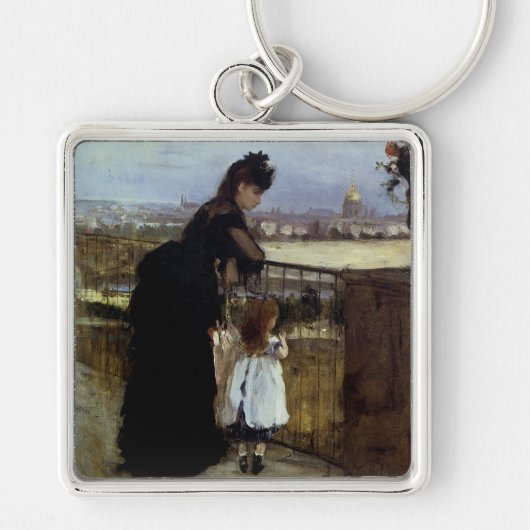 Op de balkon van Berthe Morisot Sleutelhanger (Voorkant)