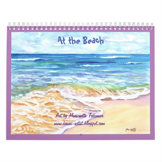 Op de Beach Hawaiian Kauai Calendar Kalender (Hoes)