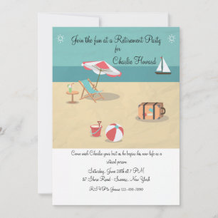 Op de Beach Invitation Kaart