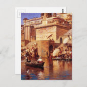 Op de Benares door Edwin Lord Weeks Briefkaart (Voorkant / Achterkant)